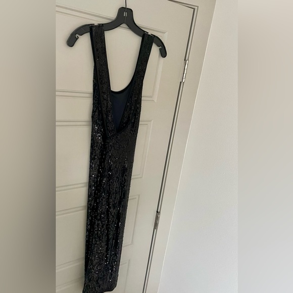 Diane Von Furstenberg Mercury Sequined Jersey Fitted Dress in Black Size 6 NWT - Picture 9 of 12